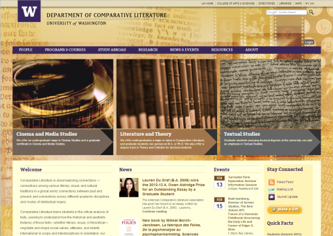 UW Department of Comparative Literature