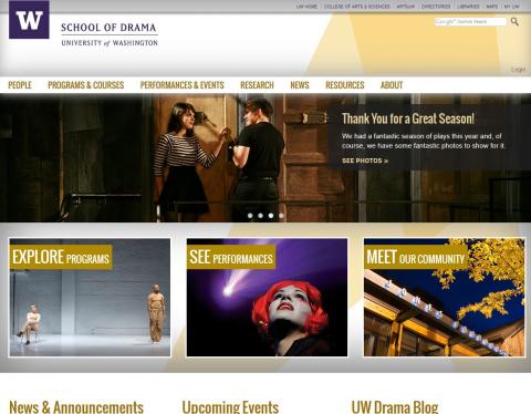 UW School of Drama screenshot