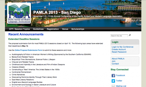 PAMLA 2013 screenshot